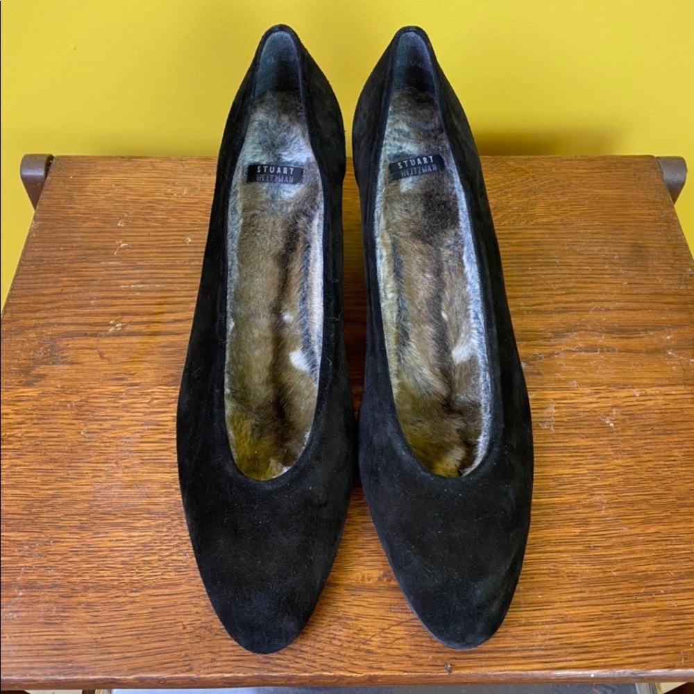 Vintage suede & faux fur lined Stuart Weitzmans